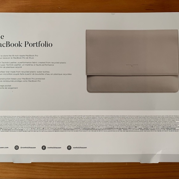 Other Von Holzhausen Vegan Leather Macbook Pro Sleeve Poshmark